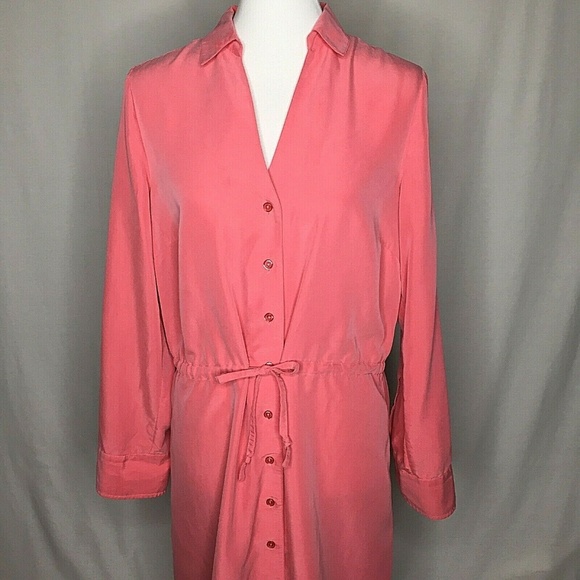 Soft Surroundings Shirt Dress LS With Roll-Tab Opt - Picture 2 of 8